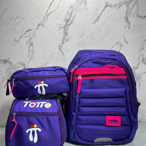 🎒 Maletín Totto 3 Piezas ¡Organización, Estilo y Comodidad en un Solo Set!