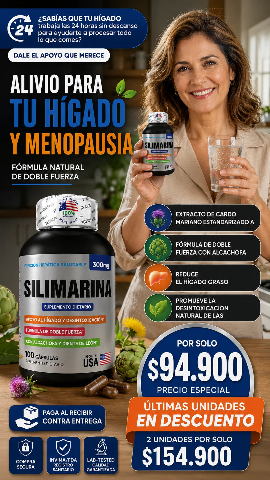 producto que ayuda a los problemas del hígado y menopausia