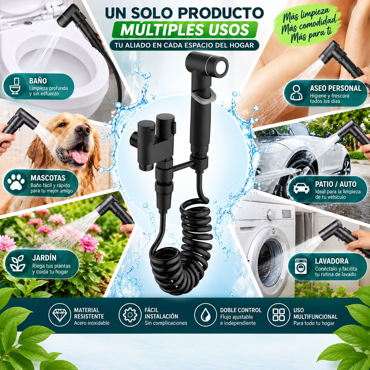 💦 AQUA DUAL PRO ¨Válvula Multifuncional 2 en 1 para Control Total del Agua¨
