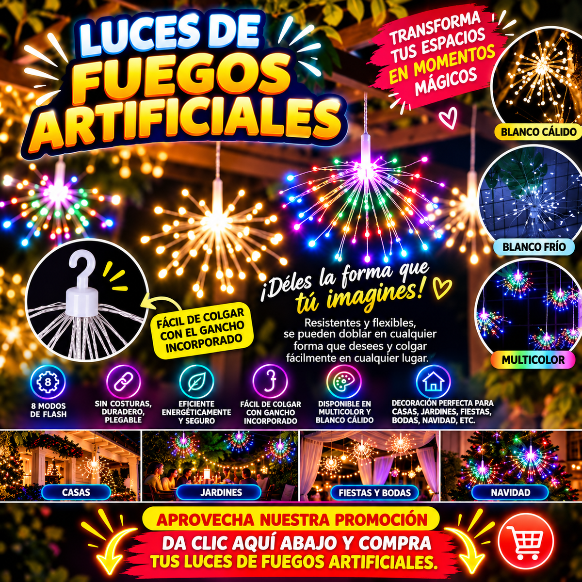 Luces Fuegos Artificiales
